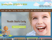 Tablet Screenshot of growing-grins.com